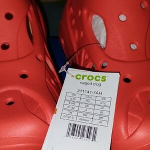 CROCS Vibrant Coral Caged Clog